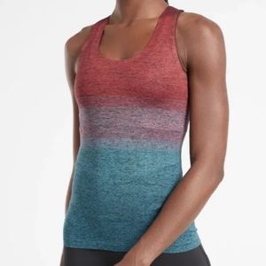 Athleta Ombre Racerback Tank in Red, Purple, Teal